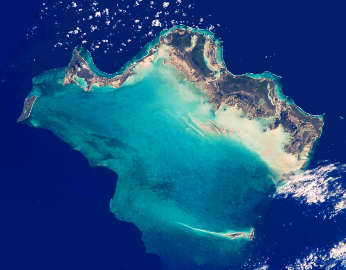 Caicos Islands by Satellite