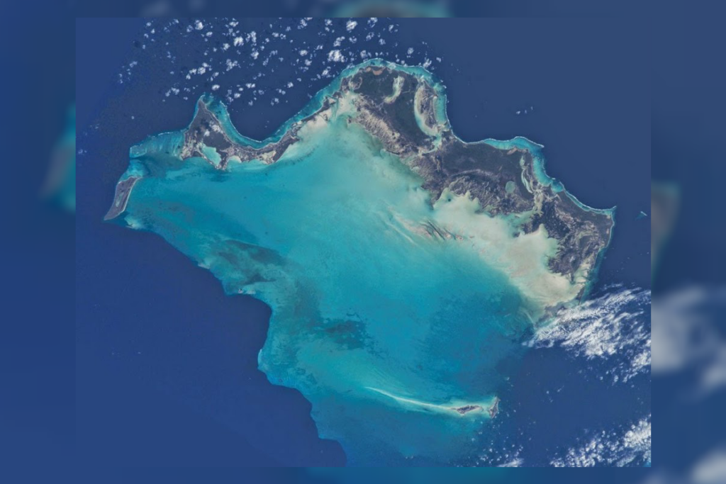 turks and caicos satellite view